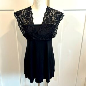 Y2K Ann Ferriday sexy top with lace